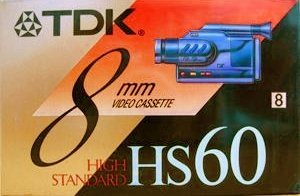 HS60 60-Minute High Standard 8mm Video Cassette Tape (2 Pack)
