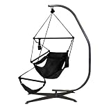 Hammaka Hammocks Suelo Stand/Aluminum Chair Combo - Black