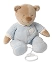 Nattou 618076 Serie Noa & Baby Bears Spieluhr Bär Gilles blau 30 cm