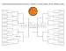 Wallmonkeys Peel and Stick Wall Decals - Blank College Basketball Tournament Bracket - Removable Graphic