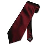 Solid Maroon / Dark Burgandy Neck Tie. Mens NeckTie.