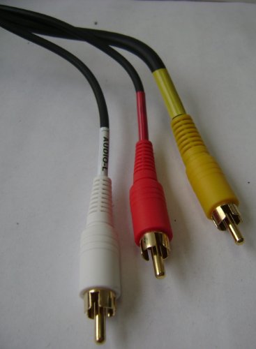 Best Price 12 foot 5-RCA Stern Python Digital Audio Video Link HDTV High Resolution Ultra Shield Component Cable - 884645724848 - Heavy Duty - White - 3 video components and 2 audio components - Plug in for Samsung Toshiba LG Sharp Sony Sceptre RCA Panasonic Philips Mitsubishi Magnavox TV LCD Plasma DLP
