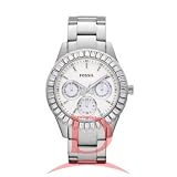 Fossil Women's ES2956 Stainless Steel Analog with White Dial Watch