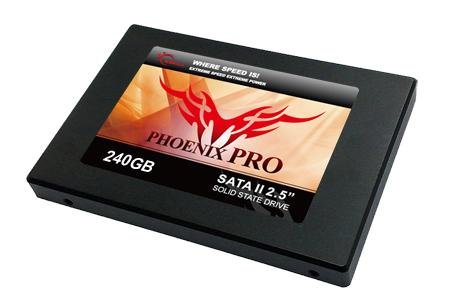 240GB G.Skill Phoenix PRO 2.5 SATA SSD Solid State Disk 285MB/sec read, 275MB/sec write