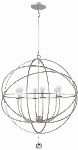 Solaris Steel Pendant in Olde Silver