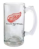 Detroit Red Wings Beer Mug: 13oz Glass Sports Tankard