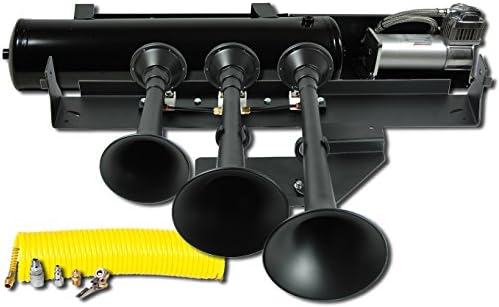 Kleinn Automotive Air Horns VELO-730 Demon 730 Train Horn Kit - Black