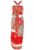Maxi Dress / Summer Dress / Long Dress / Halterneck Dress in Red.