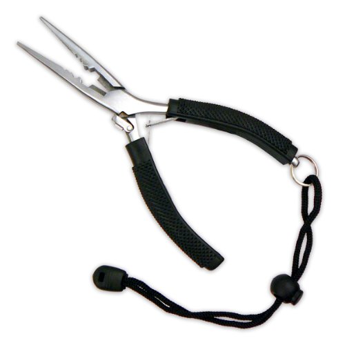 SE Premium Stainless Steel Fishing Pliers, Crimper, Line Cut