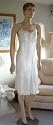 MARRIKAS Short White Pure Charmeuse SILK Nightgown Large (12)