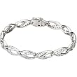 14K White Gold Diamond Bracelet - 1.33 Ct.