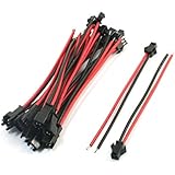 10Pairs 13cm Long JST SM 2Pins Plug Male to Female Wire Connector