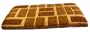 Brown Brick Coco Coir Doormats - Elegant Floor Mats - 18" X 30"