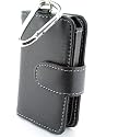 Philips GoGear SA6045 SA6025 SA6015 SA6085 - Premium Napa Leather case (BLACK) + Belt clip