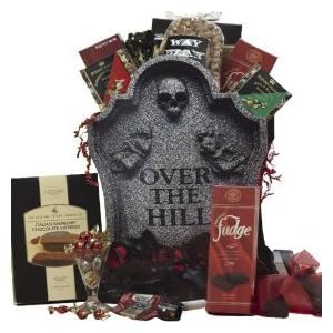 Over The Hill Gourmet Food Gift Bag Tote - Birthday Gift Basket