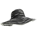 Adi Designs Black 5 in. Brim Spiral Ribbon Sun Hat