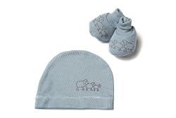 Poppet Handmade Natural Merino Baby Beanie and Booties