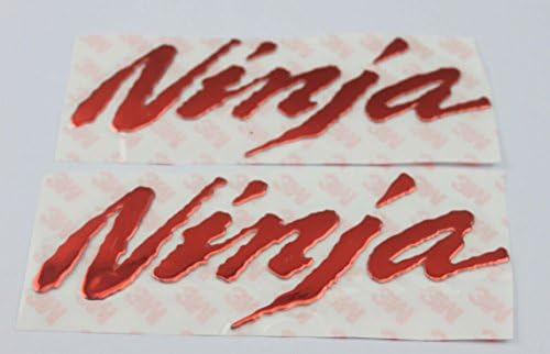 KODASKIN Sticker Emblem Decal Raise 3D For kawasaki NINJA250 NINJA300 NINJA500 NINJA650R NINJA1000 ZX-6R ZX-10R ZX-14R ZZR (Red)