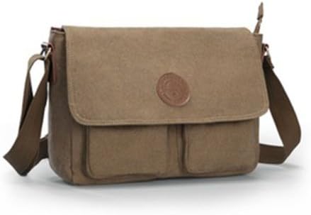 Muzee Me-6655c Men's Cross Section Multifunction Leisure Canvas Shoulder Bag (Khaki)