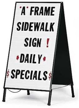 New Retails Black metal A-Frame Sidewalk Sign 41"H x 21"W