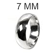 STERLING SILVER WEDDING BAND 7mm