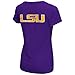 Ladies LSU Tigers 2 Sided Compulsory Short Sleeve Tee Shirt
