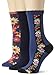 Ozone Women's 3 Pack Crew Socks,Navy,One Size