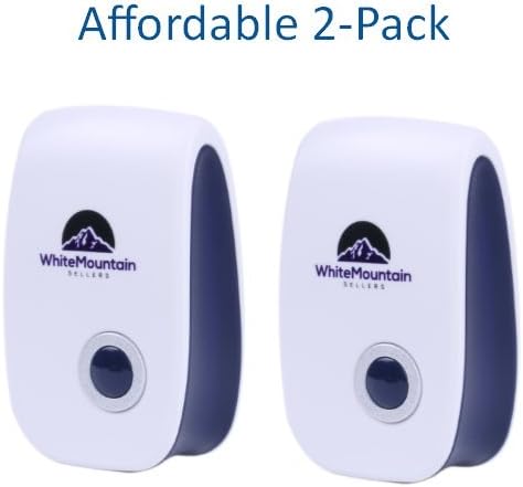 Best Ultrasonic Pest Repeller - Ultrasonic Pest Repellent for Mice and Insects - Ultrasonic Pest Repeller (Pack of 2 Ultrasonic Pest Repellers), Ultrasonic Pest Repeller Indoor By WhiteMountain