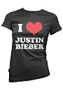I Love Justin Bieber - Ladies T shirt - Dressdown