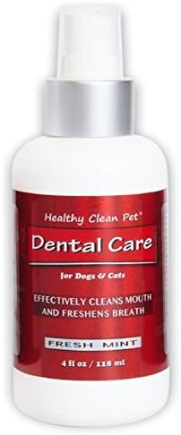 Dog Dental Care &amp; Breath Freshener for Dogs and Cats- 100% Natural Spray 4 oz...