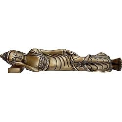 Sleeping Buddha Statue Metal Craft India Home Decor
