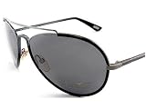 New TOM FORD Shelby TF-36 TF36 731 Sunglasses Smoke Lens Black Leather Frame Size:61-14-135