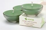 Gift Set Of Three Scented Glass Candles - Ginger & Ginseng