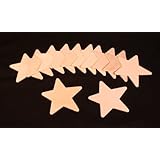Creative Hobbies&reg; Unfinished Wood Cutouts, Ready to Paint or Decorate - 3 Inch Star Shape - Pack of 12