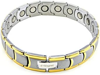 Golf Pro Titanium Men's Magnetic Therapy Bracelet. Med to Large