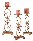 Scrolled Pillar Holder Set/3.