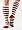 Holiday Red Stripe Knee Sock