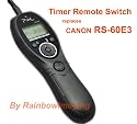 RainbowImaging LCD Timer Remote Control for Canon EOS Digital Rebel XT, XTi, XSi,550D, 500D, 450D, 400D, 350D, 1000D, G11, G10 & ELAN SLR Cameras replaces Canon RS-60E3