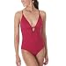 Mossimo  Black: 1-pc. V-Neck Swimsuit - Berry