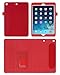 iPad Air Case, Apple iPad Air 1 Case, rooCASE Dual View Rotation Leather PU Slim Fit Lightweight Folio Stand Smart Cover Auto Sleep/Wake - Red