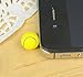 Cute Mini Yellow Tennis Ball Sport Ball Dust Plug 3.5mm Smart Cell Mobile Phone Plug Headphone Jack Earphone Cap Ear Cap Dustproof Plug Charm iPhone Plug Charm for iPhone 4 4S 5 5S HTC Samsung Ipad 2 3 4 Mini Ipod Blackberry Sony Nokia etc.