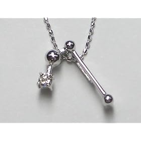 (�I�[���W���G���[�v���~�A��) Alljewelry Premium K18WG �z���C�g�S�[���h�_�C���y���_���g�l�b�N���X AJSI00118
