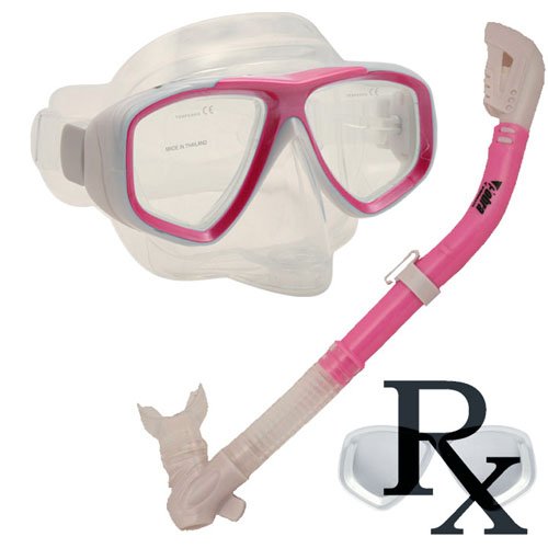 Prescription Purge Mask Dry Snorkel Snorkeling Scuba Diving Combo Set