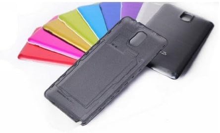 1pc Brushed Metal Aluminum Alloy Replacement Back Housing Battery Door Plate Cover Case for Samsung Galaxy Note 3 Note III N9000 (Hot pink)
