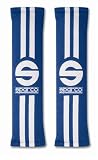 Sparco 0109077AZ 77 Line Blue Seat Belt Harness Pad
