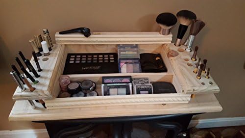 Re-Purposed Shabby Chic Wood Makeup Station/Organizer (More Colors Available!)