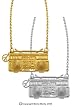LARGE GHETTO BLASTER NECKLACE NCK-GBL1B- GOLD