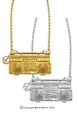 LARGE GHETTO BLASTER NECKLACE NCK-GBL1A- SILVER