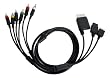 Triple Universal Component Cable for Wii, Playstation and Xbox 360 (connects all 3 with one set of cables)