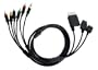 Triple Universal Component Cable for Wii, Playstation and Xbox 360 (connects all 3 with one set of cables)